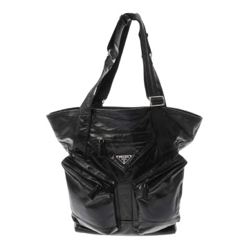 プラダ トートバッグ ブラック 2VG120 レザー ユニセックス バッグ 【中古】【bag】