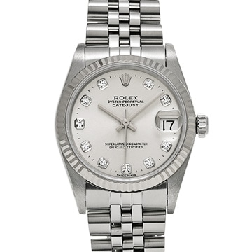ロレックス デイトジャスト 68274G シルバー/ダイヤモンド ユニセックス 時計 【中古】【wristwatch】
