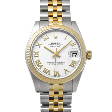 ロレックス デイトジャスト 31 178273 ホワイト ユニセックス 時計 【中古】【wristwatch】