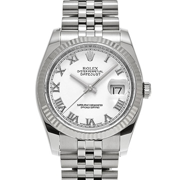 ロレックス デイトジャスト 36 116234 ホワイト メンズ 時計 【中古】【wristwatch】