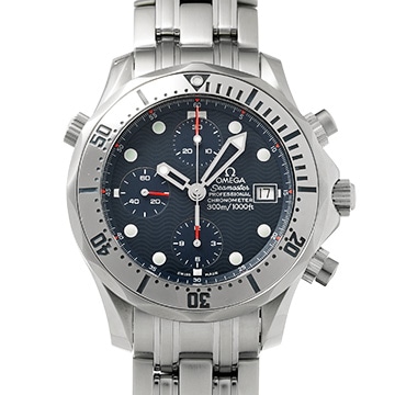 オメガ シーマスター プロフェッショナル 300 クロノグラフ 2598.80 ネイビー メンズ 時計 【中古】【wristwatch】