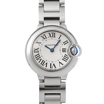 カルティエ バロンブルー ドゥ カルティエ 28mm W69010Z4 シルバー レディース 時計 【中古】【wristwatch】