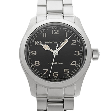 ハミルトン カーキ フィールド マーフ H70405130 ブラック メンズ 時計 【中古】【wristwatch】