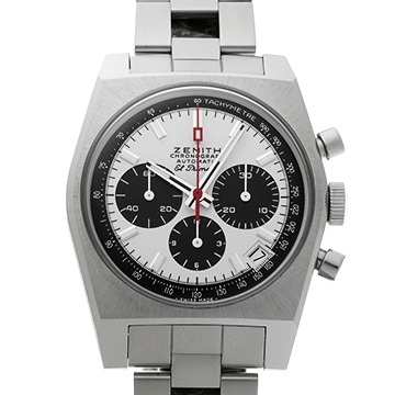 ゼニス クロノマスター A384 リバイバル 03.A384.400/21.C815 ホワイト/ブラック メンズ 時計 【中古】【wristwatch】