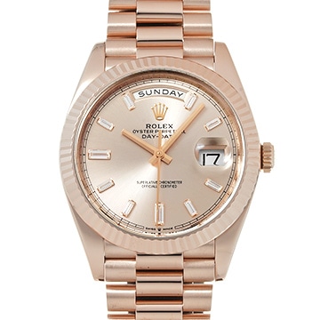 ロレックス デイデイト 40 228235A サンダスト/ダイヤモンド メンズ 時計 【中古】【wristwatch】