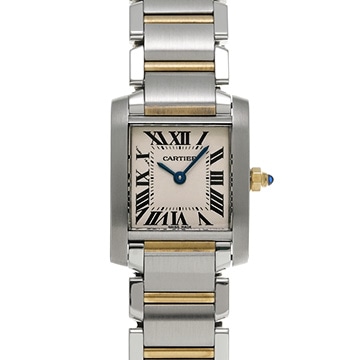 カルティエ タンク フランセーズ SM W51007Q4 シルバー レディース 時計 【中古】【wristwatch】