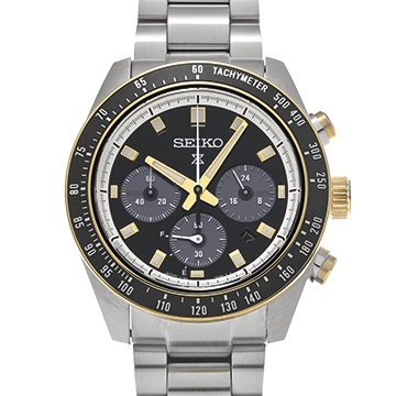 セイコー プロスペックス スピードタイマー ソーラークロノグラフ SBDL113 ブラック メンズ 時計 【中古】【wristwatch】