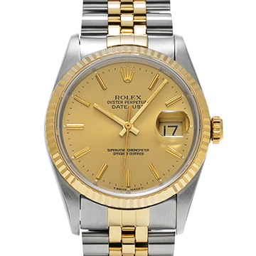 ロレックス デイトジャスト 16233 シャンパン メンズ 時計 【中古】【wristwatch】