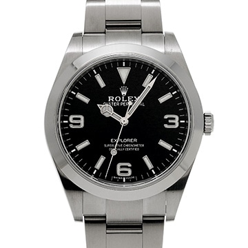 ロレックス エクスプローラー 214270 ブラック メンズ 時計 【中古】【wristwatch】