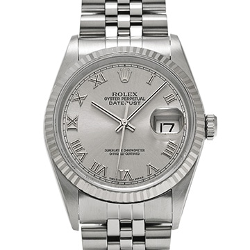 ロレックス デイトジャスト 36 16234 シルバー メンズ 時計 【中古】【wristwatch】