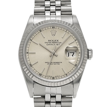 ロレックス デイトジャスト 36 16234 シルバー メンズ 時計 【中古】【wristwatch】