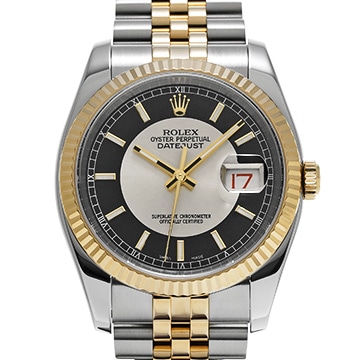 ロレックス デイトジャスト 116233 シルバー/ブラック メンズ 時計 【中古】【wristwatch】