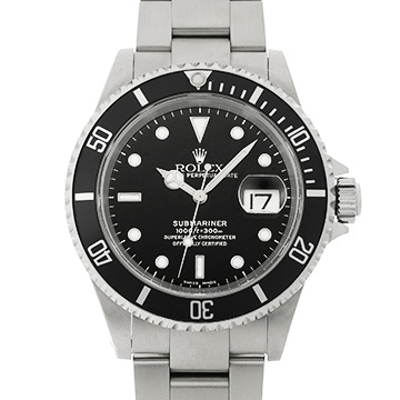 ロレックス サブマリーナ デイト 16610 ブラック メンズ 時計 【中古】【wristwatch】