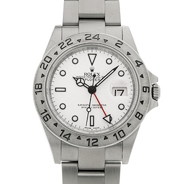 ロレックス エクスプローラーII 16570 ホワイト メンズ 時計 【中古】【wristwatch】
