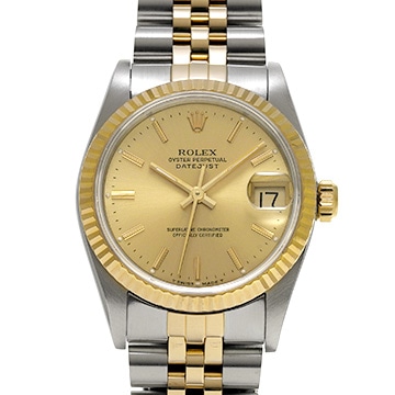 ロレックス デイトジャスト 68273 シャンパン ユニセックス 時計 【中古】【wristwatch】
