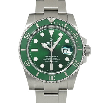 ロレックス サブマリーナ デイト 116610LV グリーン メンズ 時計 【中古】【wristwatch】