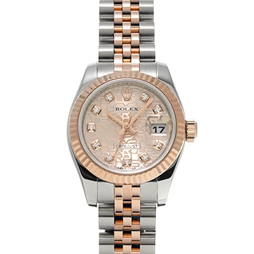 ロレックス デイトジャスト 26 179171G ピンクコンピュータ/ダイヤモンド レディース 時計 【中古】【wristwatch】