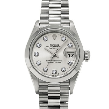 ロレックス デイトジャスト 79166G シルバー/ダイヤモンド レディース 時計 【中古】【wristwatch】