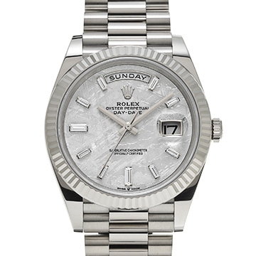 ロレックス デイデイト 40 228239A メテオライト/ダイヤモンド メンズ 時計 【中古】【wristwatch】