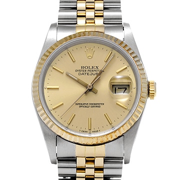 ロレックス デイトジャスト 16233 シャンパン メンズ 時計 【中古】【wristwatch】