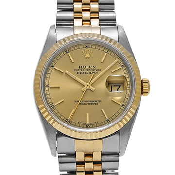 ロレックス デイトジャスト 36 16233 シャンパン メンズ 時計 【中古】【wristwatch】