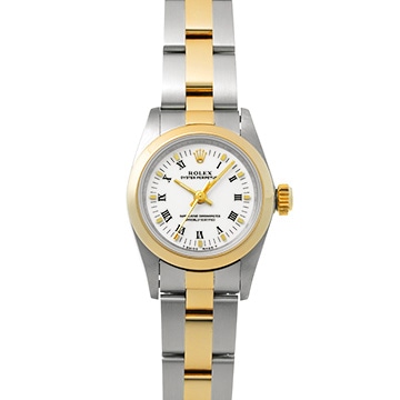 ロレックス オイスターパーペチュアル 67183 ホワイト レディース 時計 【中古】【wristwatch】