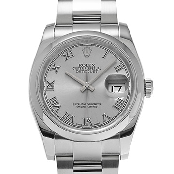 ロレックス デイトジャスト 36 116200 グレー メンズ 時計 【中古】【wristwatch】