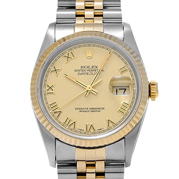 ロレックス デイトジャスト 36 16233 シャンパン メンズ 時計 【中古】【wristwatch】