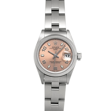 ロレックス オイスターパーペチュアル デイト 69160 ピンク レディース 時計 【中古】【wristwatch】