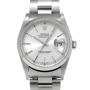 ロレックス デイトジャスト 16200 シルバー メンズ 時計 【中古】【wristwatch】
