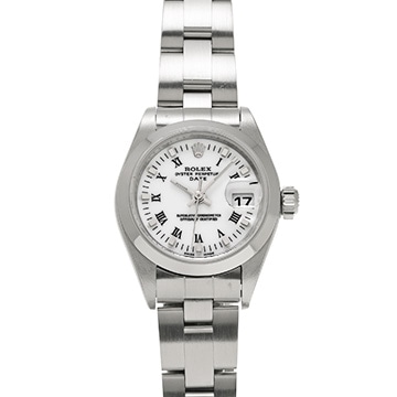 ロレックス オイスター パーペチュアル デイト 79160 ホワイト レディース 時計 【中古】【wristwatch】