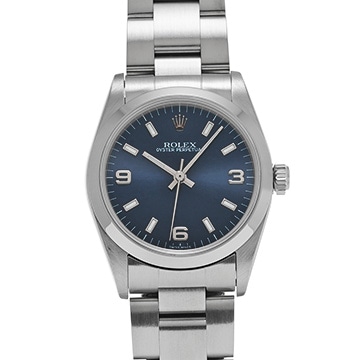 ロレックス オイスターパーペチュアル 77080 ブルー ユニセックス 時計 【中古】【wristwatch】