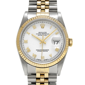 ロレックス デイトジャスト 36 16233 ホワイト メンズ 時計 【中古】【wristwatch】