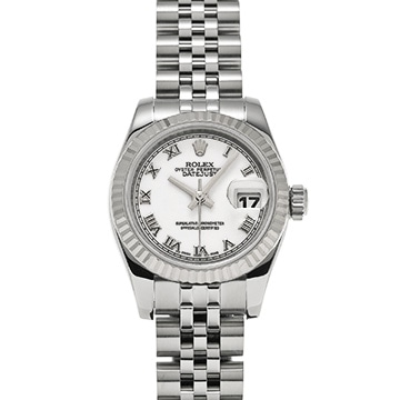 ロレックス デイトジャスト 26 179174 ホワイト レディース 時計 【中古】【wristwatch】