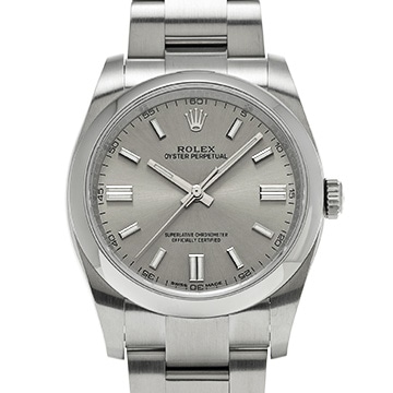 ロレックス オイスターパーペチュアル 36 116000 グレー メンズ 時計 【中古】【wristwatch】