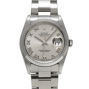 ロレックス デイトジャスト 16200 グレー メンズ 時計 【中古】【wristwatch】