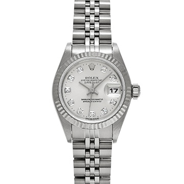 ロレックス デイトジャスト 26 69174G シルバー/ダイヤモンド レディース 時計 【中古】【wristwatch】