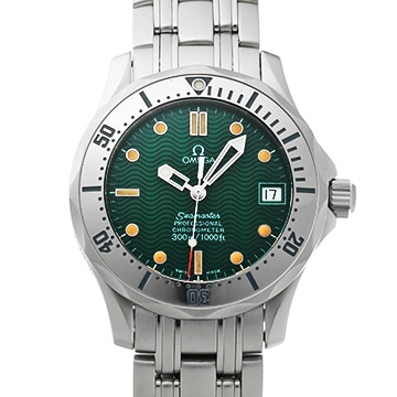 オメガ シーマスター プロフェッショナル 300 ジャック・マイヨール 1996 2553.41 グリーン メンズ 時計 【中古】【wristwatch】