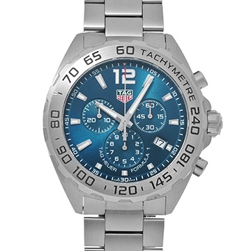 タグ ホイヤー フォーミュラ1 クォーツ クロノグラフ CAZ101K.BA0842 ブルー メンズ 時計 【中古】【wristwatch】