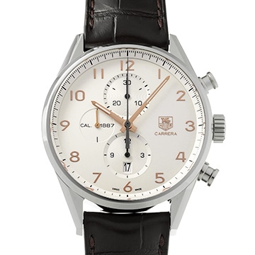 タグ ホイヤー カレラ キャリバー1887 クロノグラフ CAR2012.FC6236 シルバー メンズ 時計 【中古】【wristwatch】