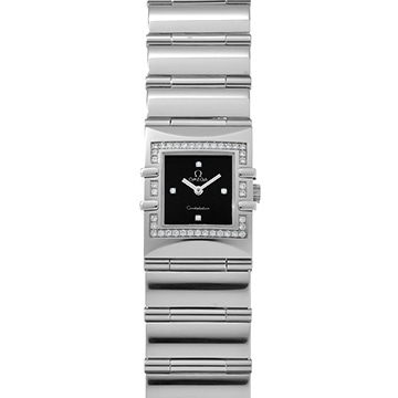 オメガ コンステレーション カレ クアドラ  1528.46 ブラック/ダイヤモンド レディース 時計 【中古】【wristwatch】