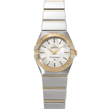 オメガ コンステレーション クォーツ 123.20.24.60.05.002 ホワイトシェル レディース 時計 【中古】【wristwatch】