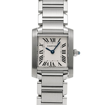 カルティエ タンクフランセーズ SM　 W51008Q3 シルバー レディース 時計 【中古】【wristwatch】