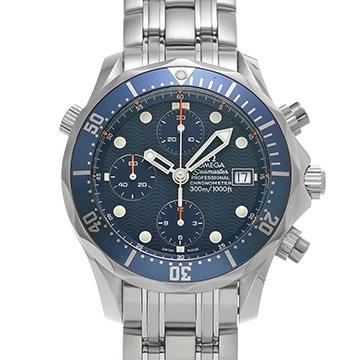 オメガ シーマスター プロフェッショナル 300 クロノグラフ 2599.80 ブルー メンズ 時計 【中古】【wristwatch】