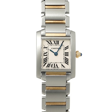カルティエ タンク フランセーズ SM W51007Q4 シルバー レディース 時計 【中古】【wristwatch】