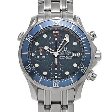 オメガ シーマスター プロフェッショナル 300 クロノグラフ 2599.80 ブルー メンズ 時計 【中古】【wristwatch】