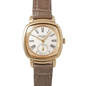 パテック フィリップ ゴンドーロ 7041R-001 シルバー・グレイン/ダイヤモンド レディース 時計 【中古】【wristwatch】