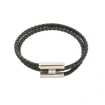 エルメス トゥルニ トレッセ グレー/シルバー金具 ヴォースイフト ユニセックス ジュエリー 【中古】【jewelry】