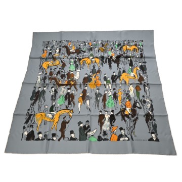 エルメス カレ90 PADDOCK マルチカラー シルク100％ レディース 【中古】【other】