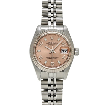 ロレックス デイトジャスト 79174 ピンク レディース 時計 【中古】【wristwatch】